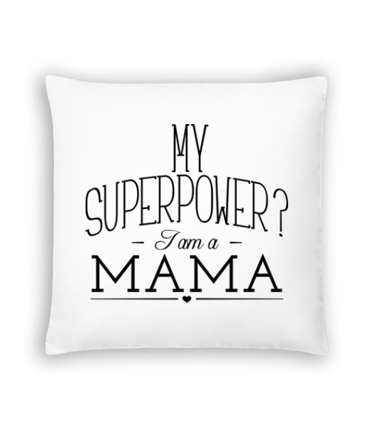 Superpower Mama - Coussin - Blanc - Devant