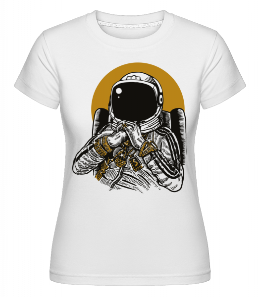 Space Dee Jay -  T-shirt Shirtinator femme - Blanc - Vorn