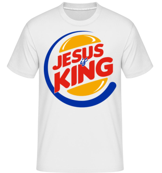 Jesus Is King -  T-Shirt Shirtinator homme - Blanc - Devant