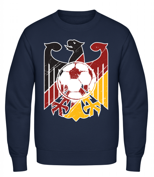 Football Allemagne - Sweat-shirt classique avec manches set-in - Marine - Vorn