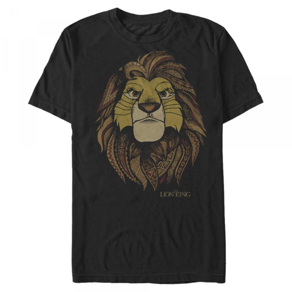 Disney - Le Roi lion - Simba Africa - Homme T-shirt - Noir - Devant
