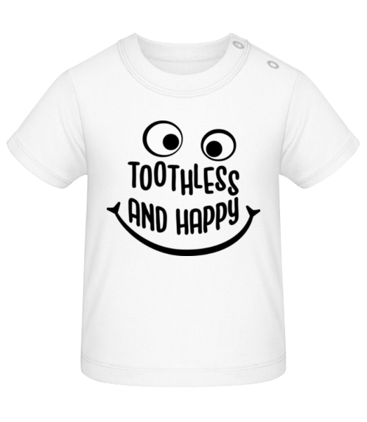 Toothless And Happy - T-shirt Bébé - Blanc - Devant