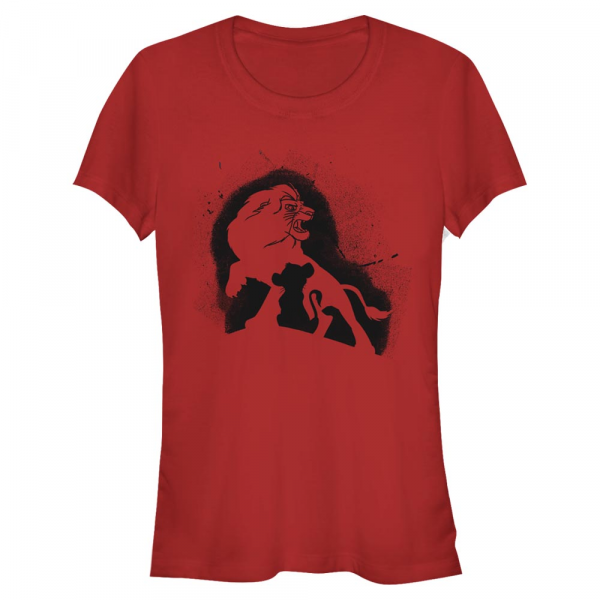 Disney - Le Roi lion - Simba Tye Dye - Femme T-shirt - Rouge - Devant