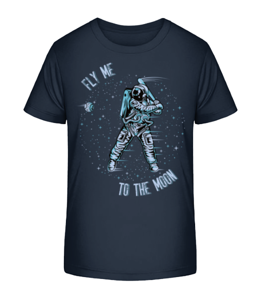 Fly Me To The Moon - T-shirt bio Enfant Stanley Stella - Bleu marine - Devant