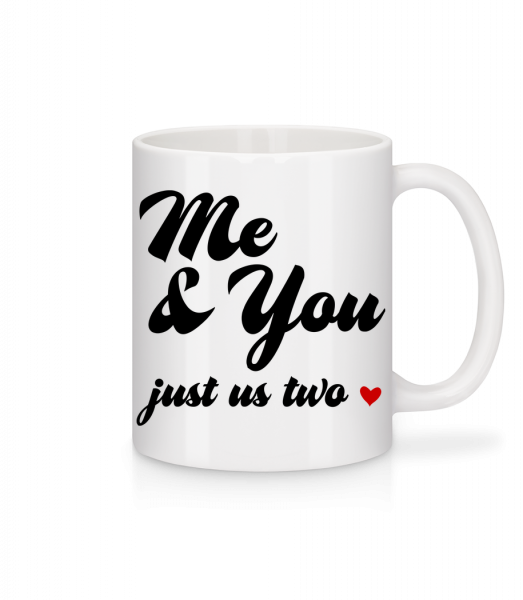 Me & You - Just Us Two - Mug en céramique blanc - Blanc - Vorn