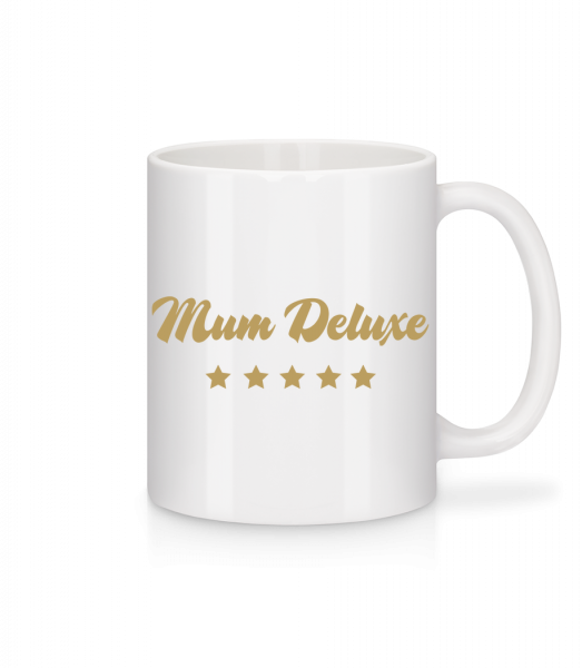 Mum Deluxe - Beige - Mug en céramique blanc - Blanc - Vorn