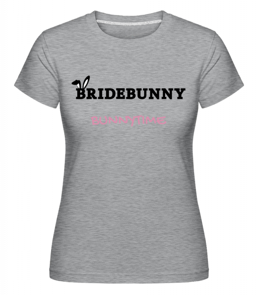 Bridebunny Bunnytime -  T-shirt Shirtinator femme - Gris chiné - Vorn