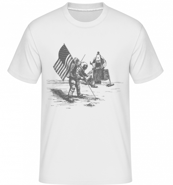 Atterrissage Lunaire Apollo -  T-Shirt Shirtinator homme - Blanc - Vorn
