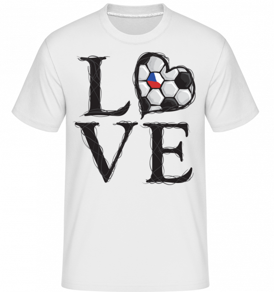 Football Amour Tchéquie -  T-Shirt Shirtinator homme - Blanc - Vorn