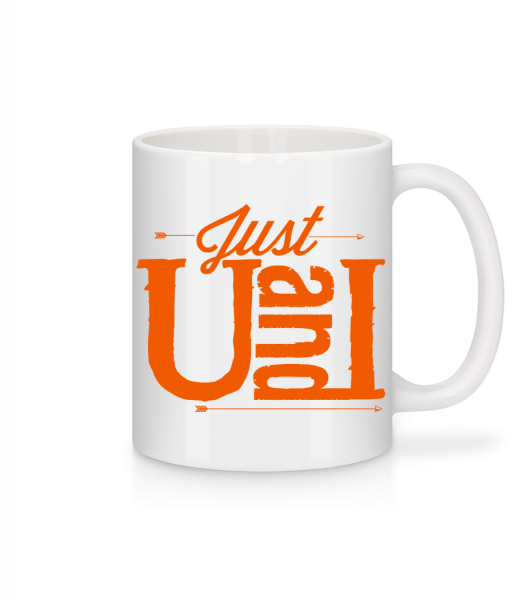 Just U And I Orange - Mug en céramique blanc - Blanc - Vorn