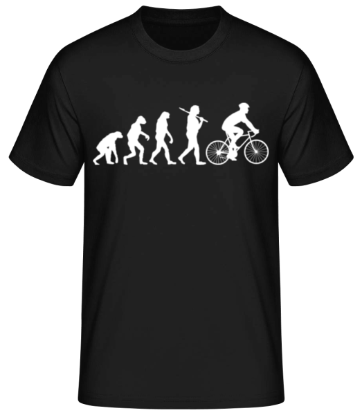 Évolution du cyclisme - T-shirt standard Homme - Noir - Devant
