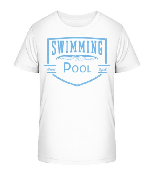 Swimming Pool Sign - T-shirt bio Enfant Stanley Stella - Blanc - Devant