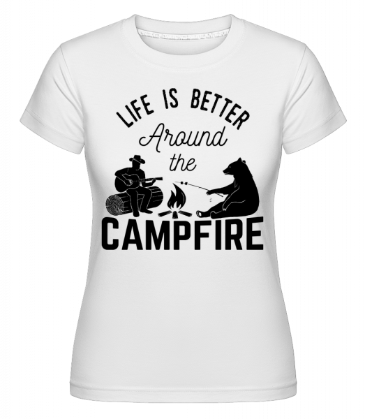 Around The Campfire -  T-shirt Shirtinator femme - Blanc - Vorn