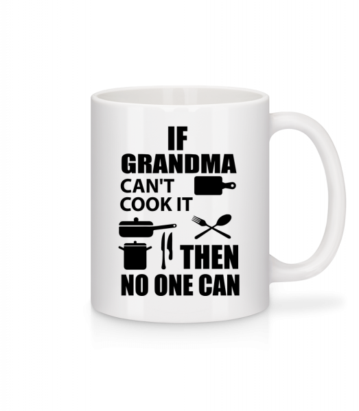 If Grandma Can't Cook It - Mug en céramique blanc - Blanc - Vorn