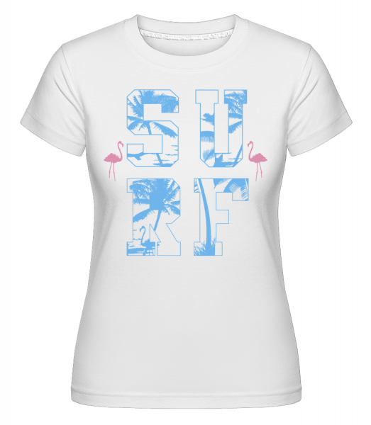 Surf Icon -  T-shirt Shirtinator femme - Blanc - Vorn