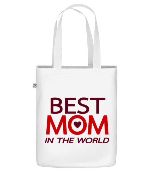 Best Mom In The World - Sac en toile bio - Blanc - Devant