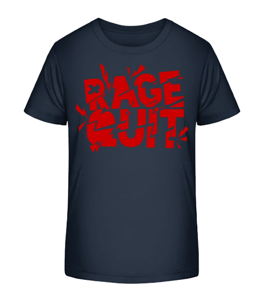 Rage Quit Gamer - T-shirt bio Enfant Stanley Stella - Bleu marine - Devant