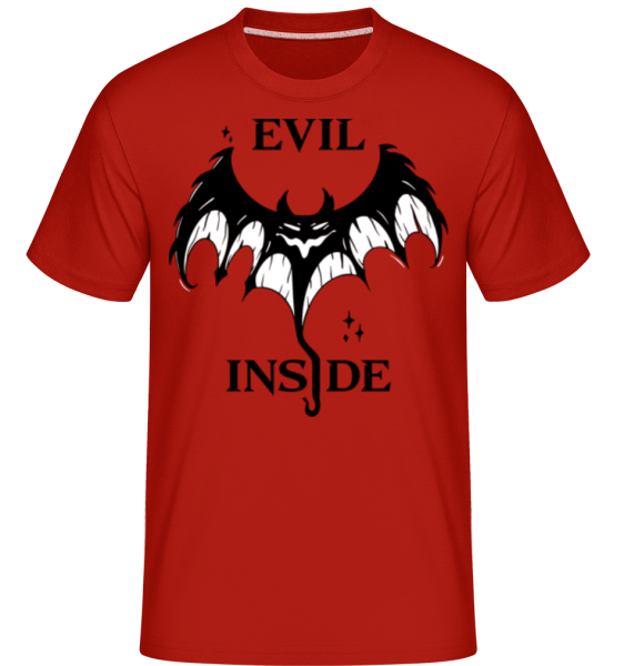 Evil Inside -  T-Shirt Shirtinator homme - Rouge - Devant