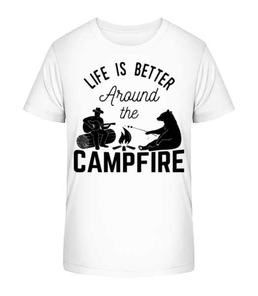 Around The Campfire - T-shirt bio Enfant Stanley Stella - Blanc - Devant