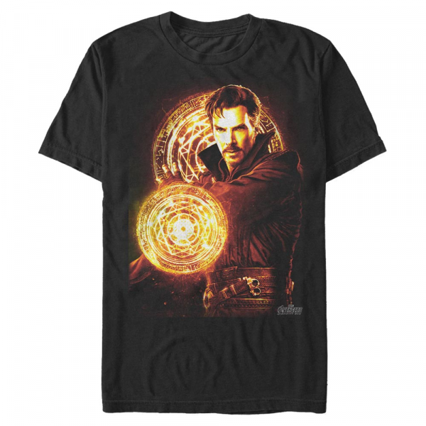 Marvel - Avengers Infinity War - Doctor Strange Strange Fire - Homme T-shirt - Noir - Devant