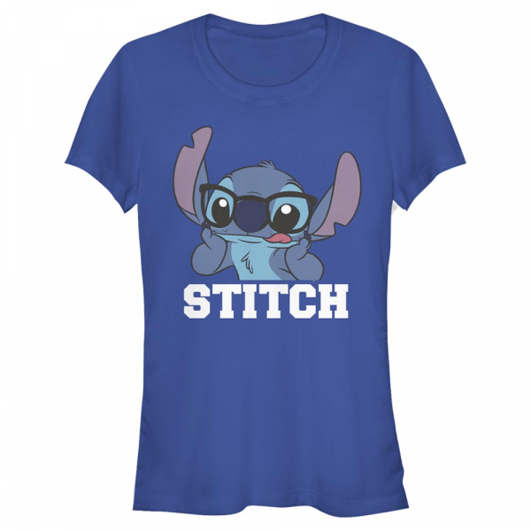 Disney - Lilo & Stitch - Stitch - Femme T-shirt - Bleu royal - Devant