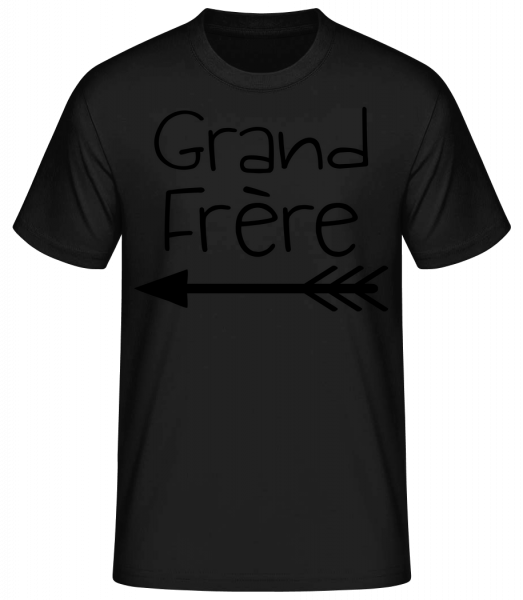 Grand Frère - T-shirt standard Homme - Noir - Vorn