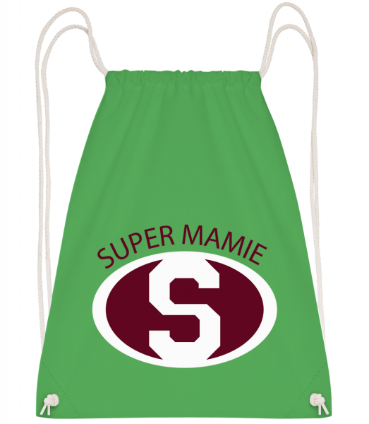 Super Mamie - Sac à dos Drawstring - Vert irlandais - Vorn