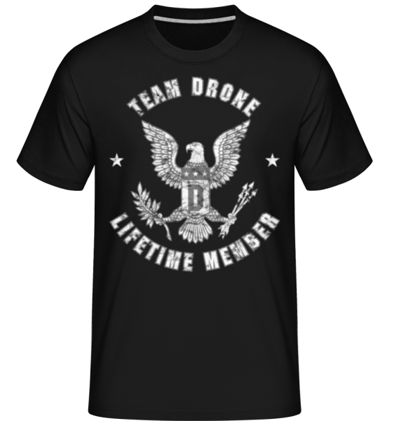 Team Drone Lifetime Member -  T-Shirt Shirtinator homme - Noir - Devant