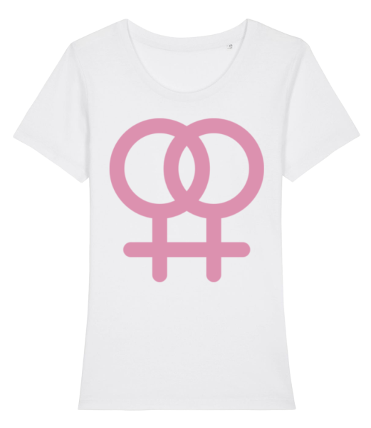 Female Love Icon - T-shirt bio Femme Stanley Stella - Blanc - Devant