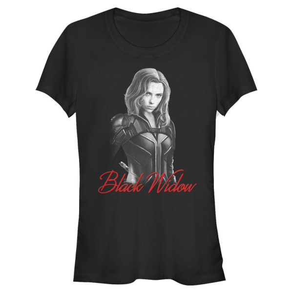 Marvel - Black Widow - Black Widow Mono - Femme T-shirt - Noir - Devant