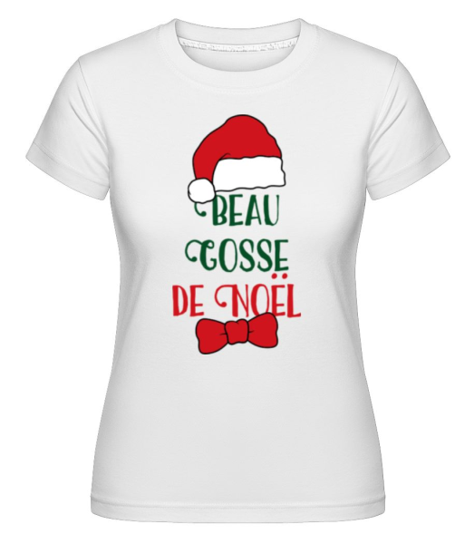 Beau Gosse De Noël -  T-shirt Shirtinator femme - Blanc - Devant