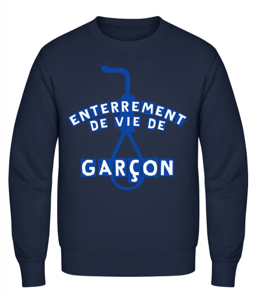 Enterrement De Vie De Garçon - Sweat-shirt classique avec manches set-in - Marine - Vorn