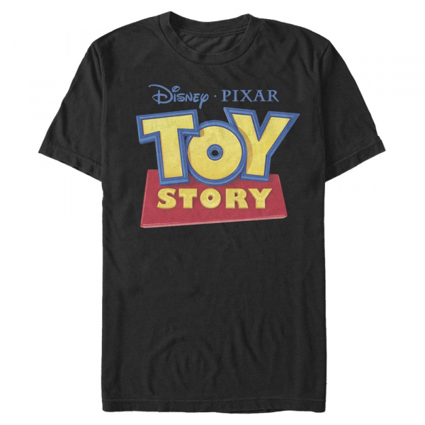 Pixar - Toy Story - Logo 3D - Homme T-shirt - Noir - Devant