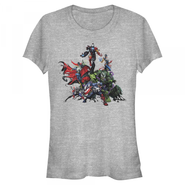 Marvel - Avengers Venom - Femme T-shirt - Gris chiné - Devant