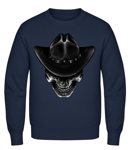 Cowboy Skull - Sweat-shirt classique avec manches set-in - Marine - Vorn