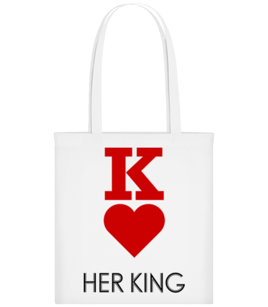 Her King - Tote Bag - Blanc - Devant