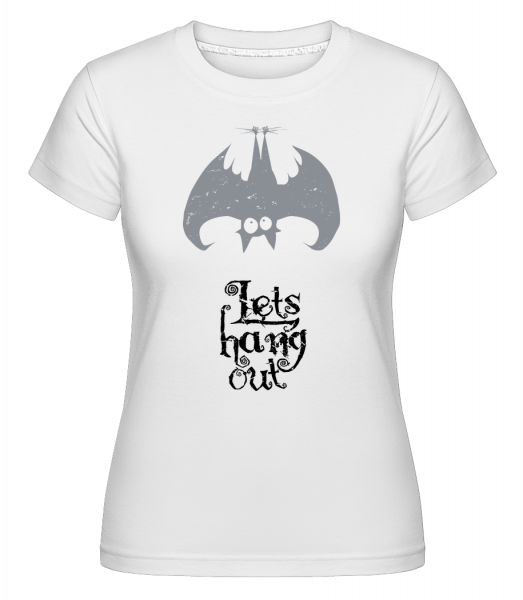 Let's Hang Out Bat -  T-shirt Shirtinator femme - Blanc - Vorn
