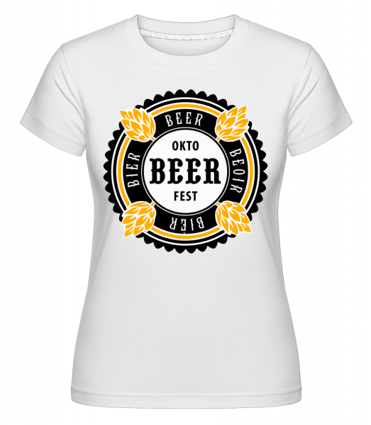 Oktobeer Fest -  T-shirt Shirtinator femme - Blanc - Vorn