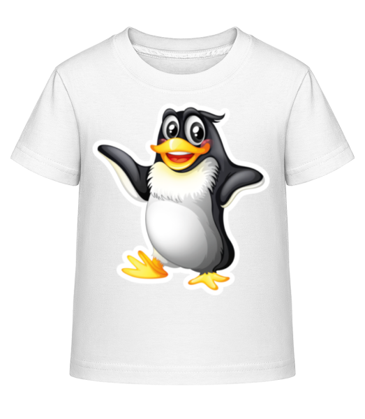 Pingouin Danse - T-shirt shirtinator Enfant - Blanc - Devant