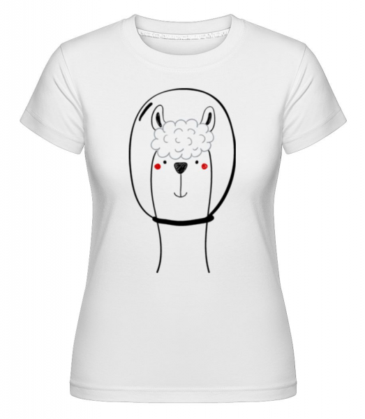 Lama De L'Espace -  T-shirt Shirtinator femme - Blanc - Devant