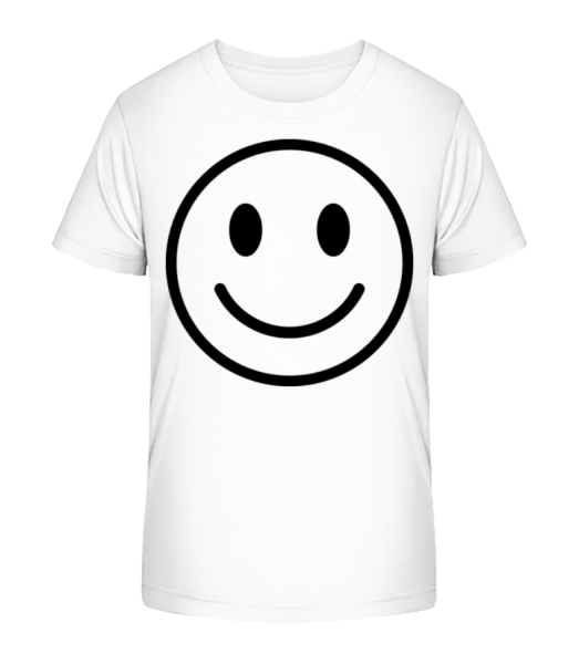 Happy Emoticon - T-shirt bio Enfant Stanley Stella - Blanc - Devant
