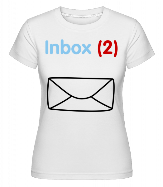 Inbox(2) Jumeaux -  T-shirt Shirtinator femme - Blanc - Vorn