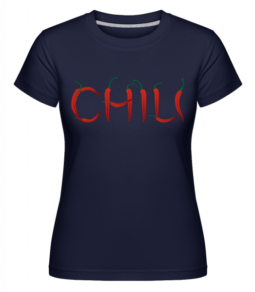 Chili -  T-shirt Shirtinator femme - Bleu marine - Vorn