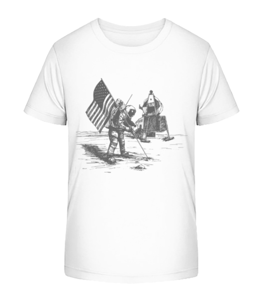 Atterrissage Lunaire Apollo - T-shirt bio Enfant Stanley Stella - Blanc - Devant