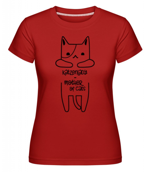  T-shirt Shirtinator femme - Rouge - Devant
