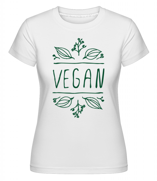 Signe Végétalien -  T-shirt Shirtinator femme - Blanc - Vorn