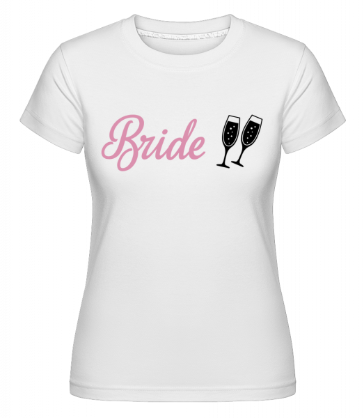 Bride Champagne -  T-shirt Shirtinator femme - Blanc - Vorn