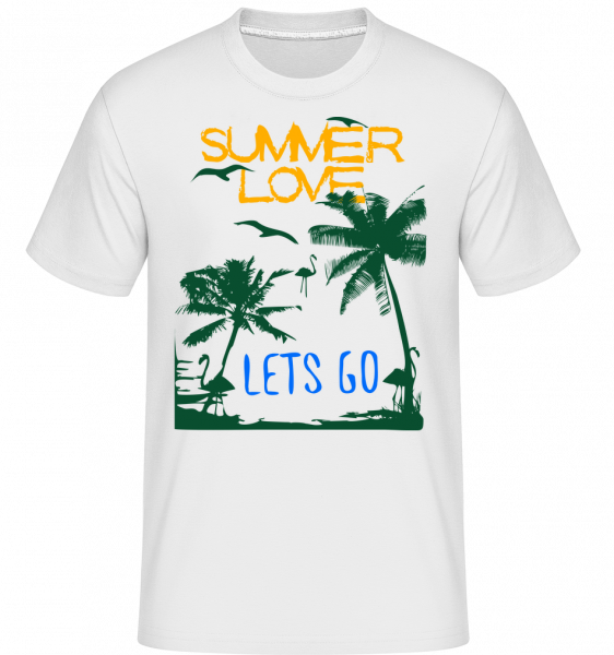 Summer Love Icon -  T-Shirt Shirtinator homme - Blanc - Vorn