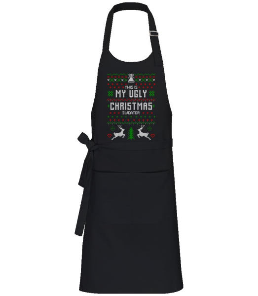 This Is My Ugly Christmas Sweater - Tablier professionnel - Noir - Devant