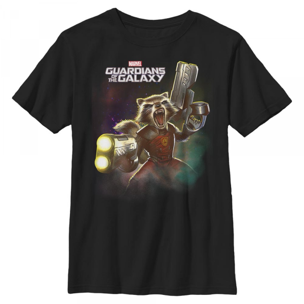 Marvel - Les Gardiens de la Galaxie - Rocket Complex Space - Enfant T-shirt - Noir - Devant